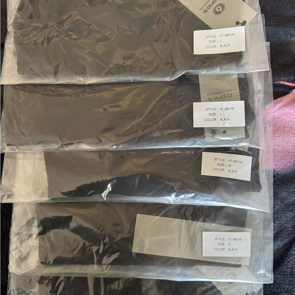 Mono B Black body suit bundle small medium and large